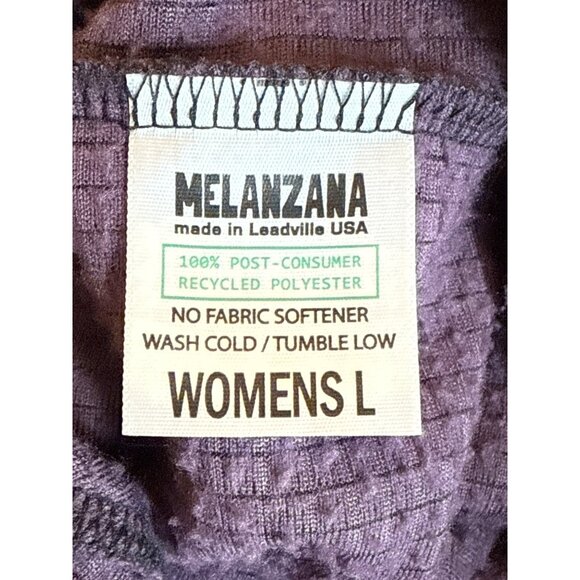 Melanzana Womens L Purple Recycled Polyester Hooded Dress With Kangaroo Pocket - Picture 5 of 5